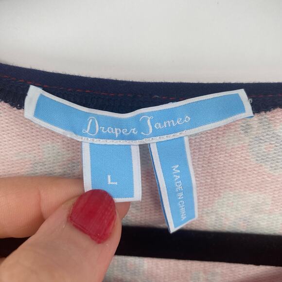 Draper James Women's Georgia Red Floral Mini Henley Dress Size Large - Picture 5 of 11